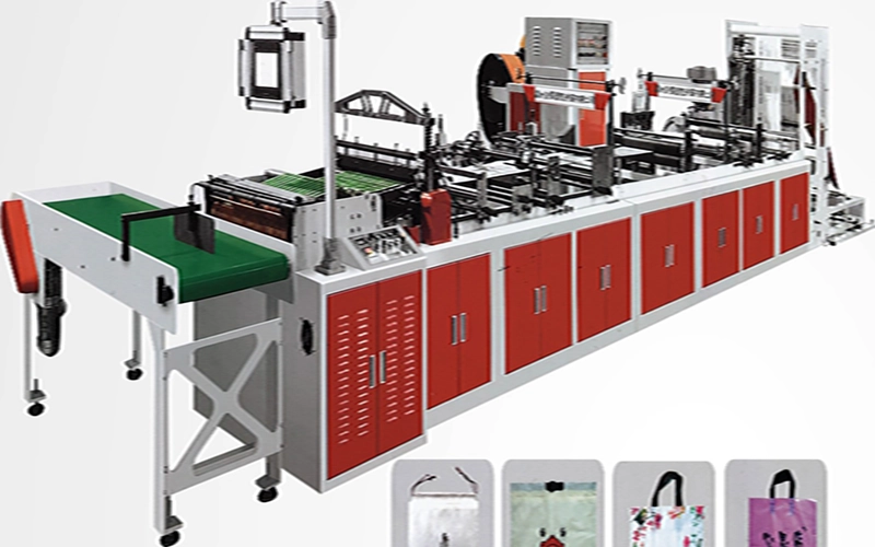 Fully Automatic Plastic Handle Bag Making Machine